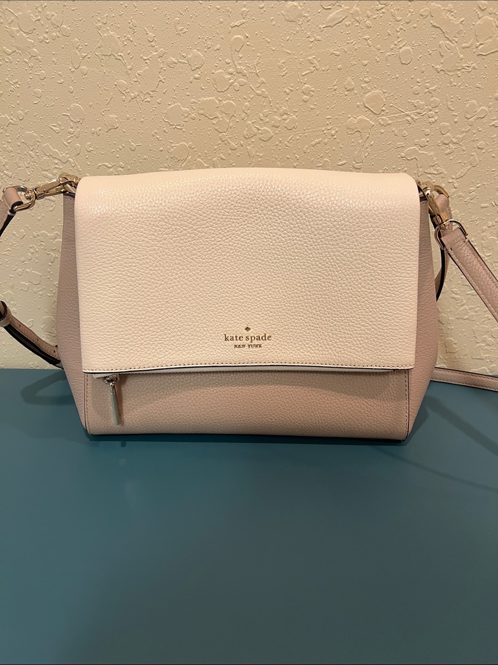 kate spade Blush Pink Pebbled Leather Crossbody